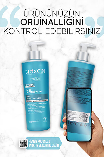 Bioxcin Hydra Kuru Ve Hassas Ciltler İçin Yüz Temizleme Jeli 500