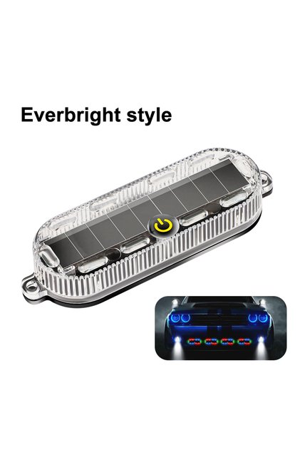 7 Color light Car Solar Charging-free Anti-rear Collision And Explosion-proof Safety Light Motorcycl