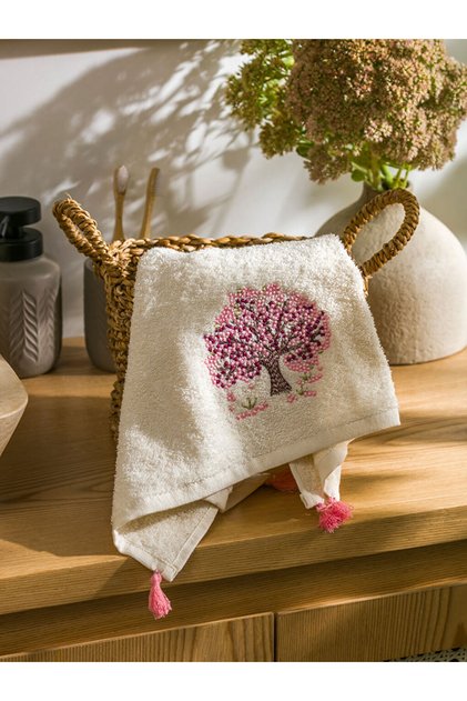 Lcw Tree Embroidered Cotton Face Towel 50X80 cm