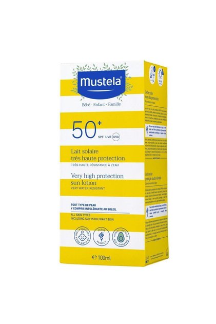 كريم حماية عالية جدًا من الشمس SPF 50 100 مل لجميع أفراد الأسرة من حديثي الولادة