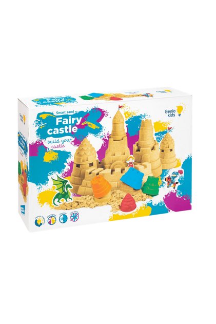 Set nisip cinetic Genio Kids castel de poveste, 1 kg