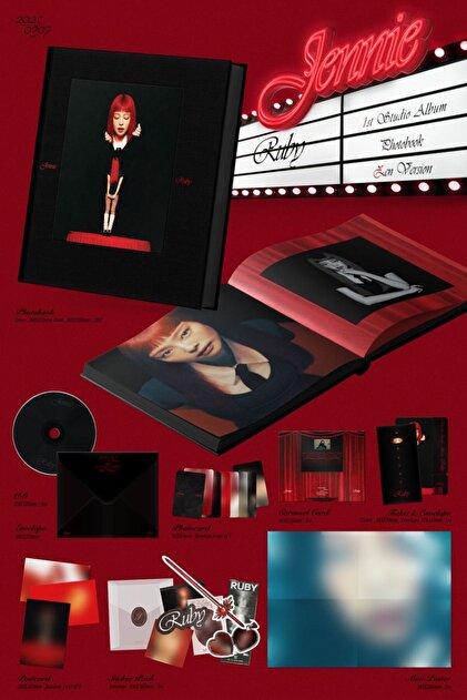 Kpop Dünyasi JENNIE The 1st Studio Album – Ruby (Photobook) ZEN