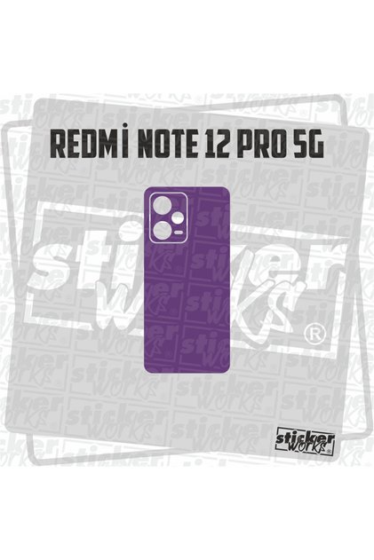 Redmi Note 12 Pro Compatible 5g Back Cover Sticker 5D Carbon Case Not