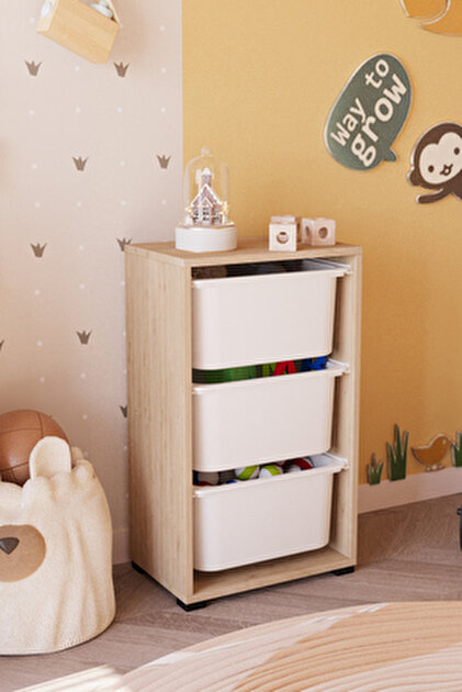 IKEA Beyaz Çok Amaçlı Saklama Ünitesi 34x44x55 cm Çocuk Odası