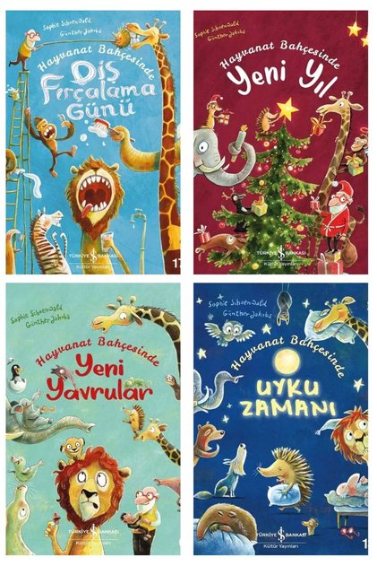 Brushing Teeth Day at the Zoo+New Year+New Puppies+Bedtime 4 Book Set