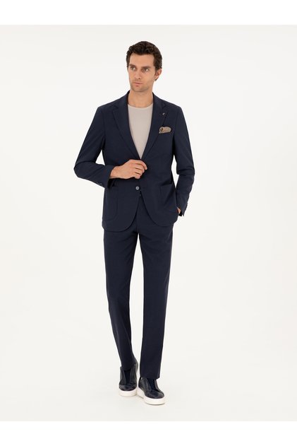 Dark Navy Slim Fit Suit 50303386-Vr100