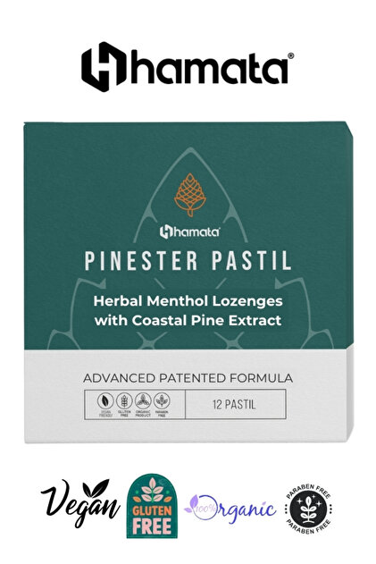 Hamata Hamata Pinester Pastil  Coastal Pine Menthol Lozenges, Throat  Soothing & Refreshing, 12 Lozenges- Trendyol