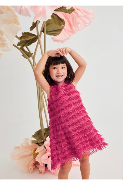 Limi Girl's Tulle Fringed Dress