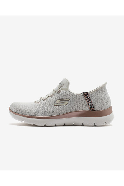 Skechers SUMMITS - LEOPARD CHIC Kadın Bej Spor Ayakkabı 150275