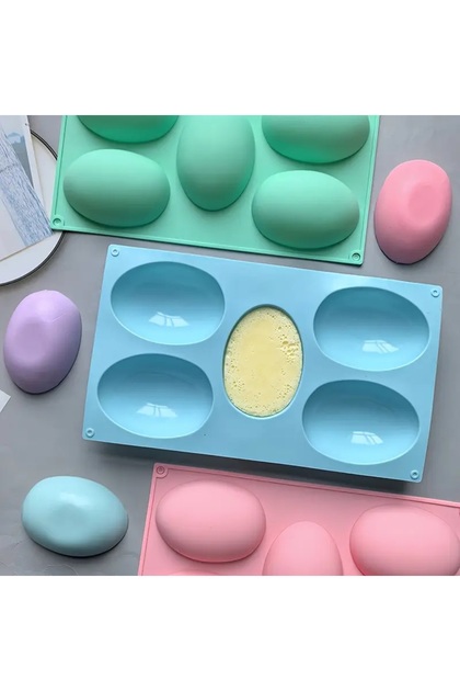 Silicone Easter Egg Chocolate for Cake Decoration, Creative Bomb Candy and Jelly Dome Mold