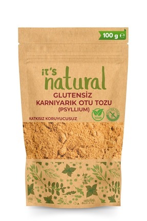 Natural Karnıyarık Otu Tozu (PSYLLIUM) 100 G Katkısız