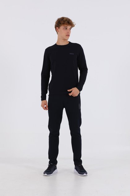 Regular Men's Crew Neck Navy Blue- Sweatshirt