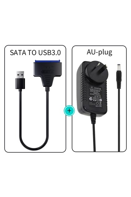 USB3.0A With AU Plug USB 3.0 to SATA/Type-C Adapter Sata Cable 2.5/3.5 Inch SSD HDD SATA III Hard Dr