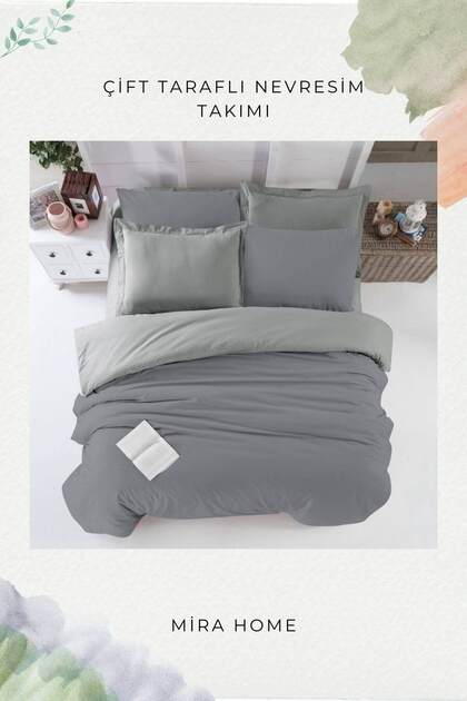 Double Duvet Cover Set Cotton Double Sided with Elastic Sheets