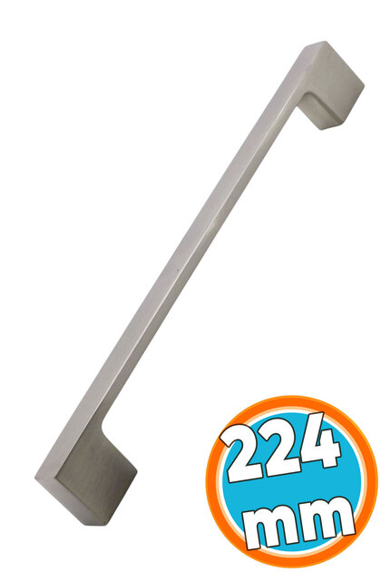 İnox Metal Furniture Kitchen Drawer Cabinet Cabinet Door Handle Handle Handles (224 mm - 22.4 cm)