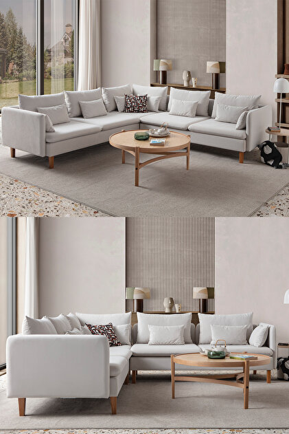 Eymense Flexy L Köşe Takımı KREM - Fiyatı, Yorumları