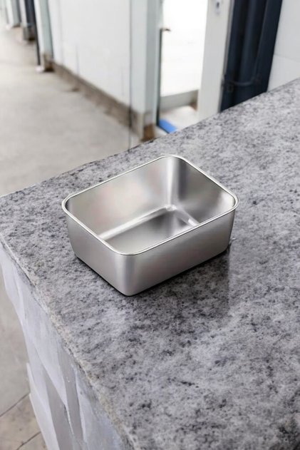 Stainless Steel Storage Container Food Saver Kitchen Utensil 1 Piece 13.5cm X 10.5cm X 5cm