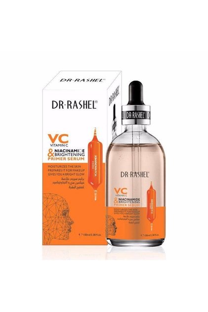 VC & Niacinamide Brightening Primer Serum 100ML - Hydrating, Oil Control & Radiance Boost