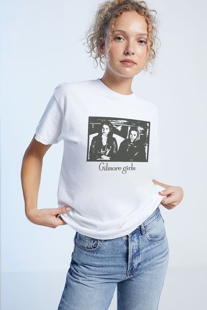 Unisex Oversize Y2K Gilmore Girls Printed Premium T-Shirt