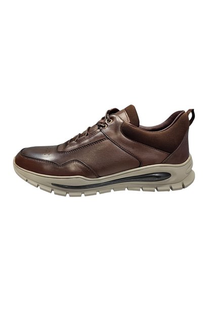 Brown Leather Sports Men's Shoes