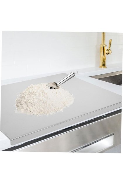 Narkalıp Paslanmaz Çelik Tezgah Koruyucu Doğrama Tahtası Mutfak Kesme Tahtaları 30x40cm