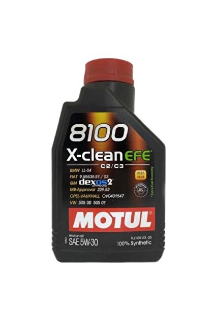 Motul 8100 X-clean Efe C2/c3 5w-30 Tam Sentetik Motor Yağı 1 L