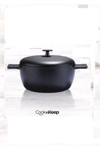 Cookn Keep Siyah İnci Derin Tencere 20 cm