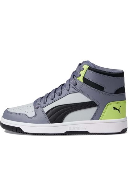 Rebound Lay Up Sl Jr Mid 370486-20 Sneakers Boğazlı Unisex Spor Ayakkabı GRİ-BEYAZ