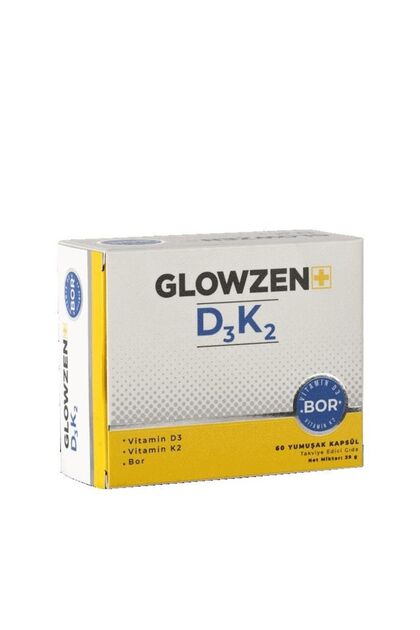 Glowzen+ D3 K2 Bor 60 Kapsül