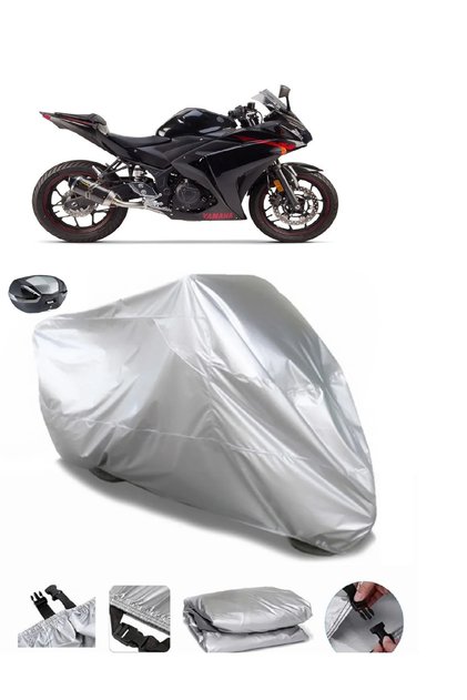 Yamaha Yzf R125 Ultra Thick Waterproof Motorcycle Tarpaulin Rear Bag Compatible
