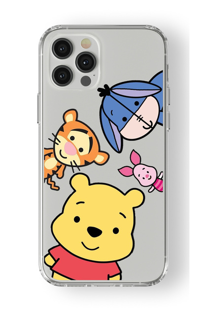 iPhone 16 Pro Max Compatible Winnie the Pooh Design Printed Transparent Case