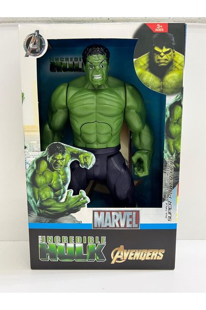 KİNKU Hulk Figürü - Sesli Işıklı 30 Cm Yeşil Dev Hulk Figürü