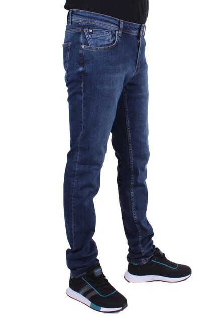 Twister Panama 758-02 Blue Low Waist Skinny Leg Men's Jeans Pants