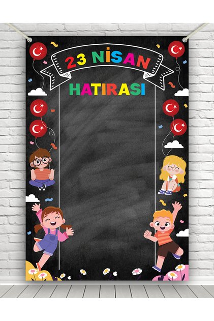 23 Nisan Hatırası Branda Afişi 100x150