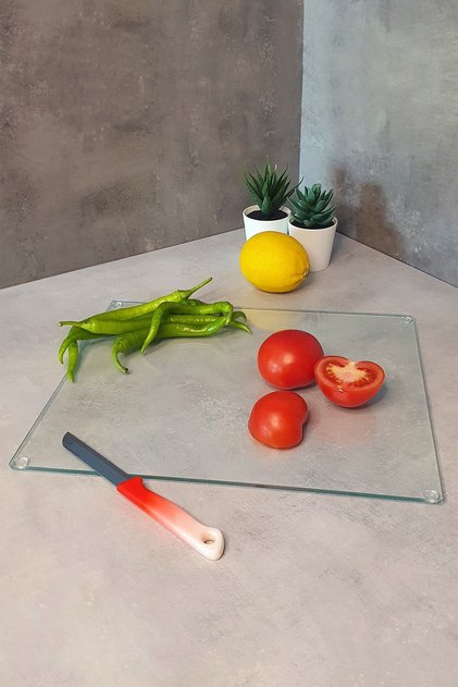 Translucent | Glass Cutting Board - Glass Cutting Board | 30cm X 40cm
