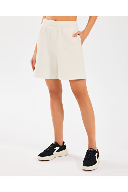 Skechers W Essential 5 Inch Sweatshort Kadın Offwhite Şort