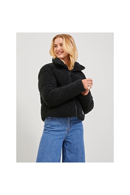 JJXX 12240601 Jxisa Teddy Puffer Jacket Otw Siyah - Fiyatı, Yorumları