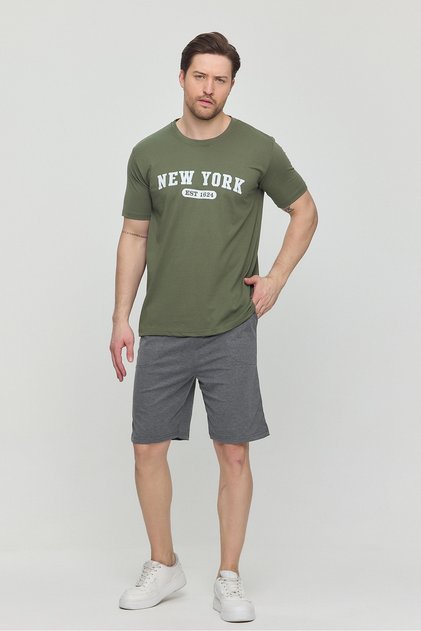 Men's Pajama Shorts Set New York