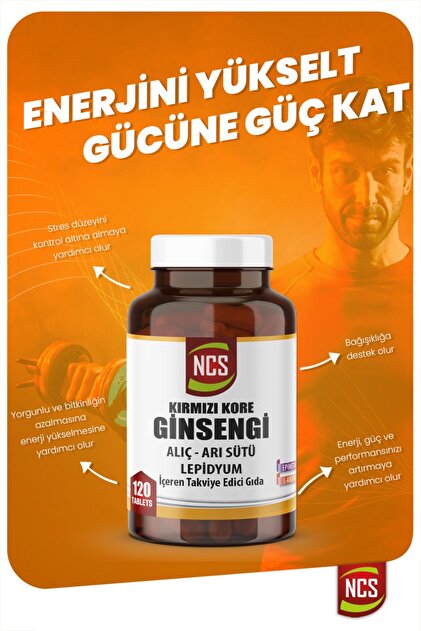 Ncs Korean Red Ginseng 120 Tablet Alıç Arı Sütü Coenzyme Maca Root