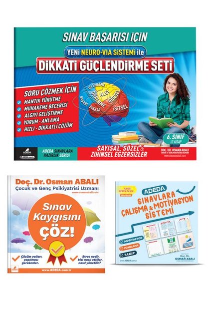 Adeda Yayınları Dikkati Güçlendirme Seti 8. Sınıf 14 Yaş Ve Sınav