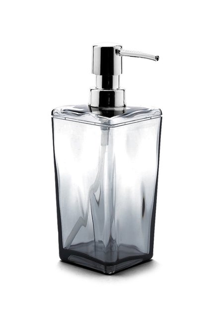 Biga Liquid Soap Dispenser - Transparent Black & Chrome