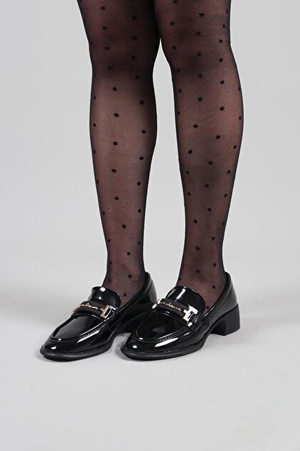 LİNA Rugan Loafer SİYAH