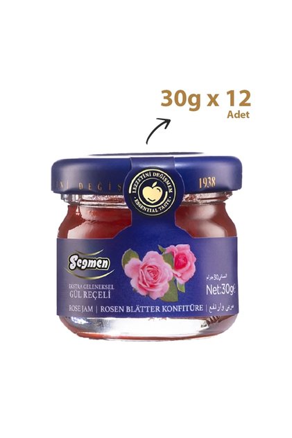 Gül Reçeli Kavanoz 30g (12’li)