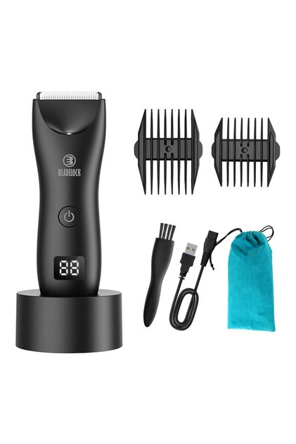Body Hair Trimmer – Waterproof, Cordless Groin & All-in-One Clipper with Ceramic Blades & Dock