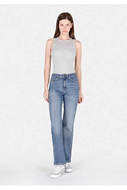 シゲマル① Colin's 791 Monıca Regular Fit Kadın Açık Mavi Jean Pantolon