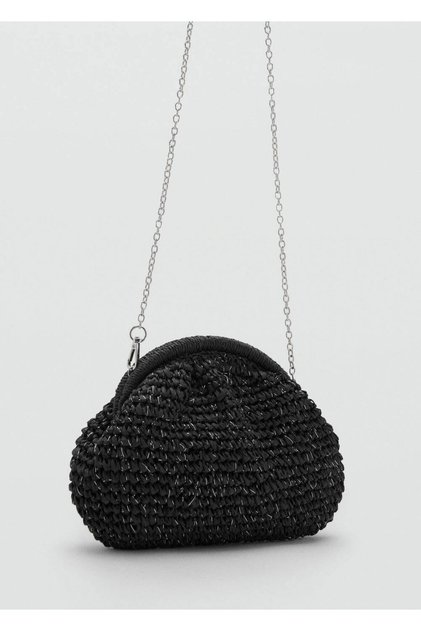 Doğal lif clutch çanta