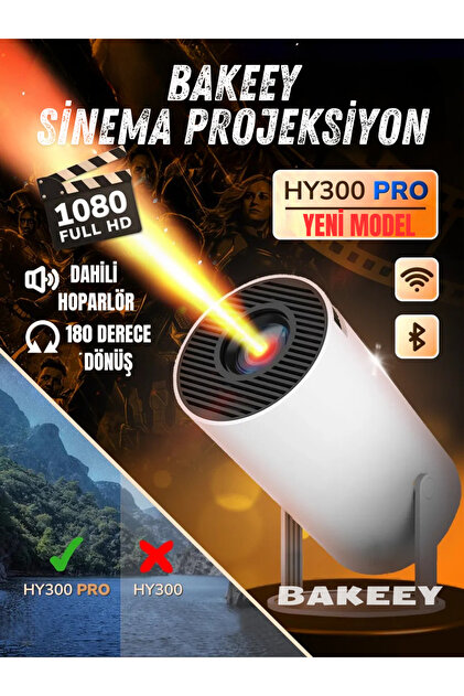 Bakeey 700 Lümen 2K Led Taşınabilir Mini Projeksiyon Projektör
