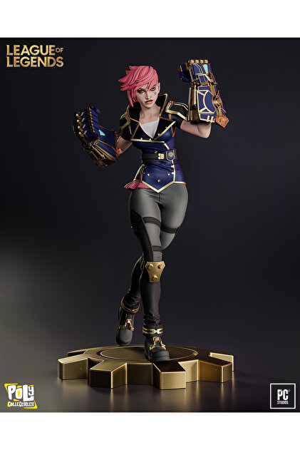 ARCANE League of Legends アーケイン VI フィギュア Poly Collectibles League of Legends - Vi Arcane Premium