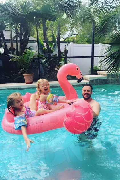 Flamingo Binici Şişme MEGA Boy Havuz Plaj Aile Aktivite 178X135 CM Pompa ve Yama Hediyeli