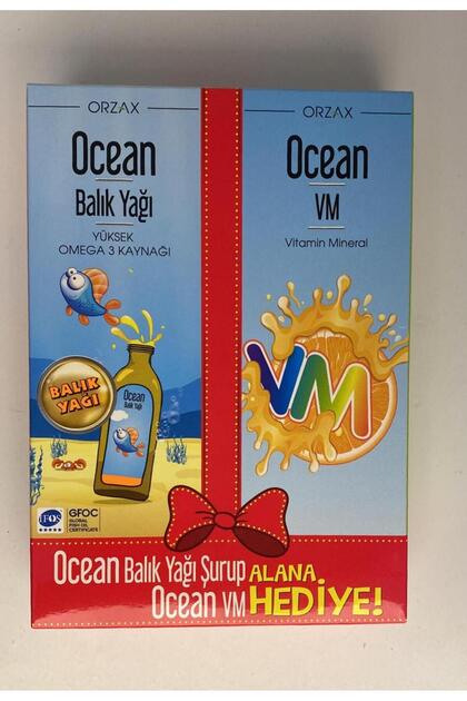 Orzax Ocean Balık Yağı Şurup Portakal Aromalı 150 Ml+ Ocean Vm